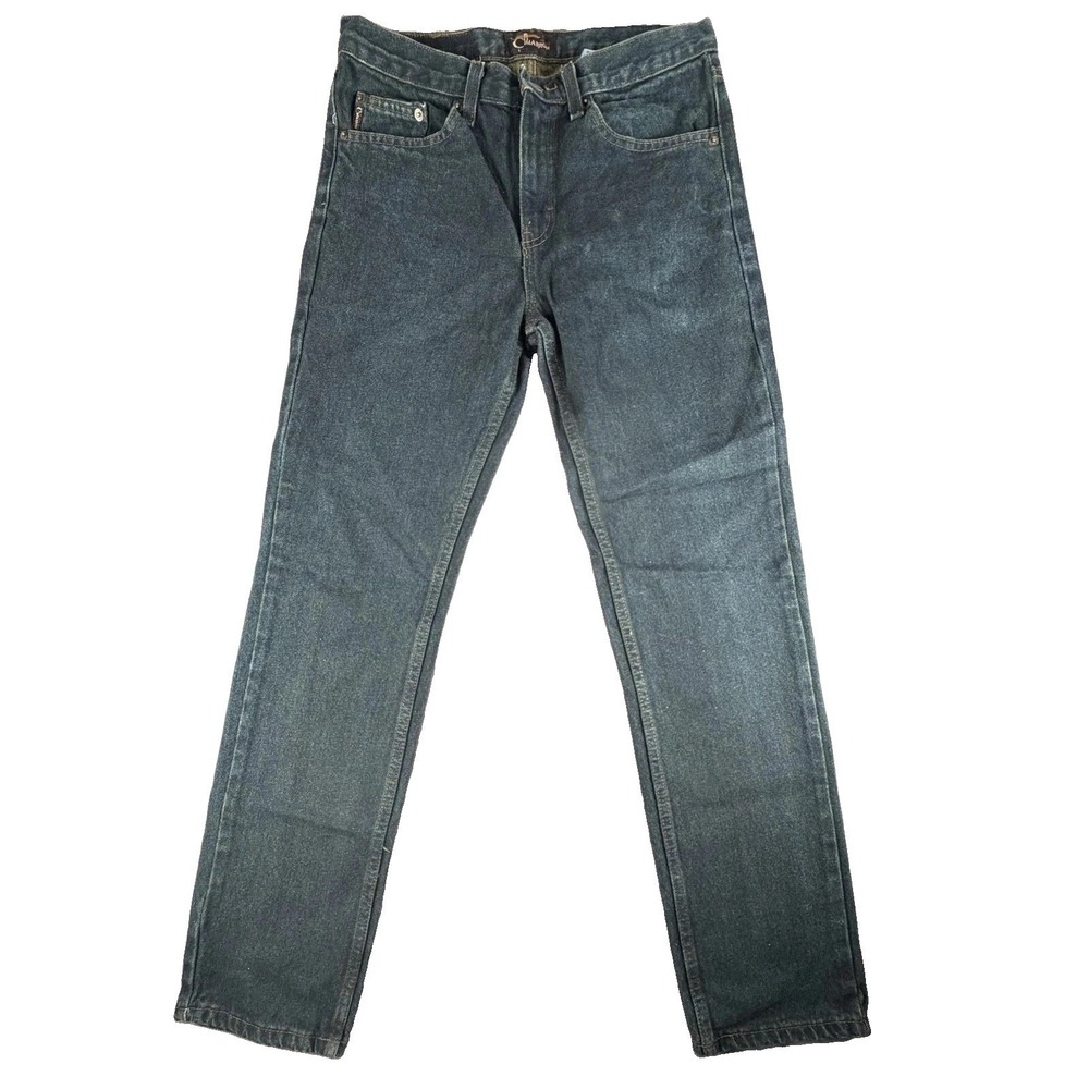 Cimarron Jeans Mens 30x32 Blue Medium Wash Straight Fit Western Zip Fly Denim